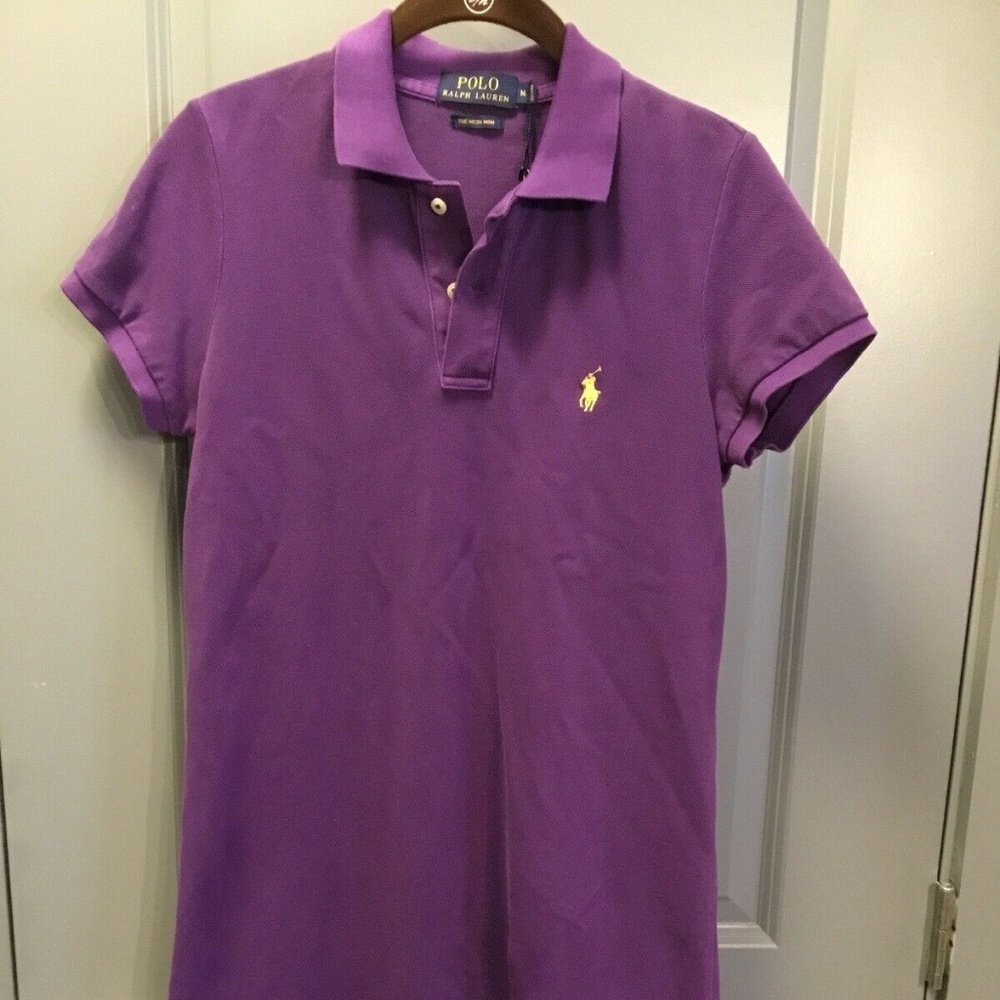 Womens Polo Mini Dress Medium Short Sleeve NWT